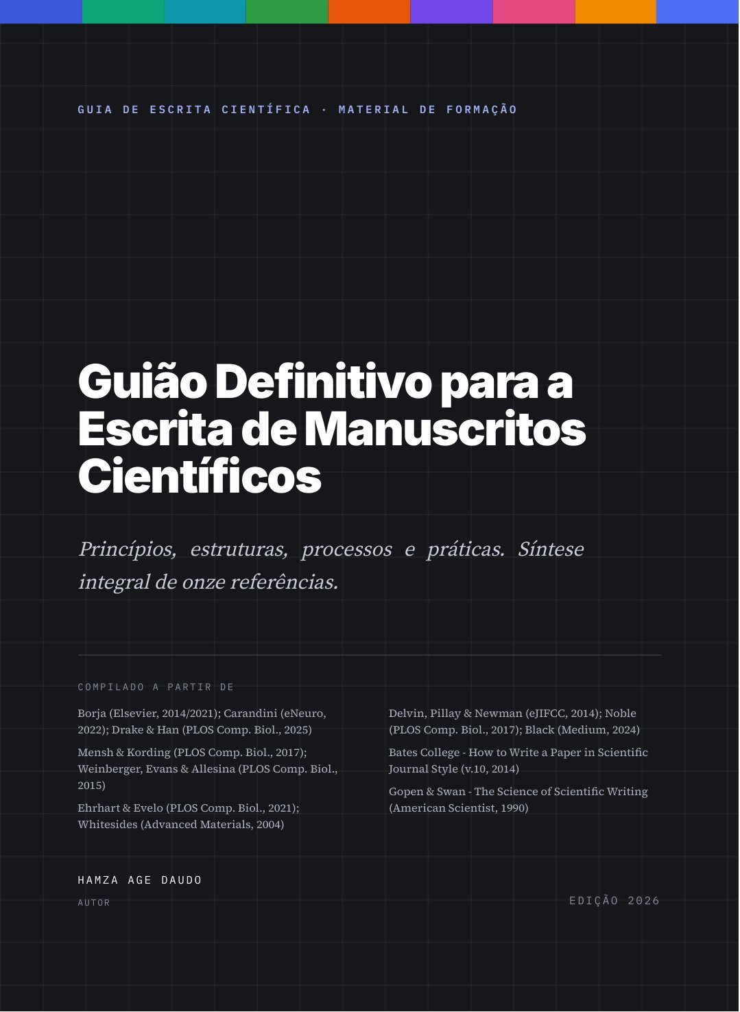 Capa do livro Guião de Escrita Científica.